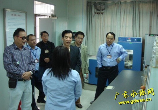 广东省水协领导到东莞西湖水厂调研