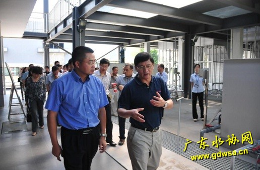 东莞市人大副主任吕兢莅临第六水厂进行参观调研工作