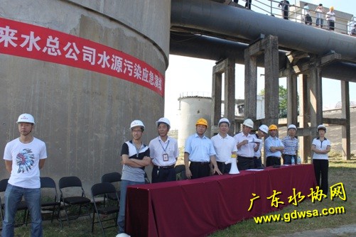 潮州市自来水总公司开展2014年安全应急演练