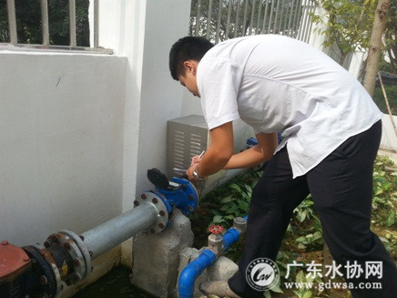 惠州水司户表工程首次启用新型远程智能水表