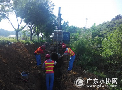 佛山三水北江以西片区管网项目主干管全线贯通