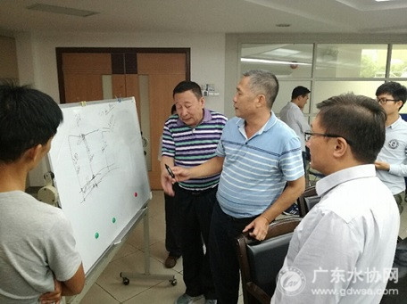 阳春水司谢剑光经理一行莅临小榄水务交流调研
